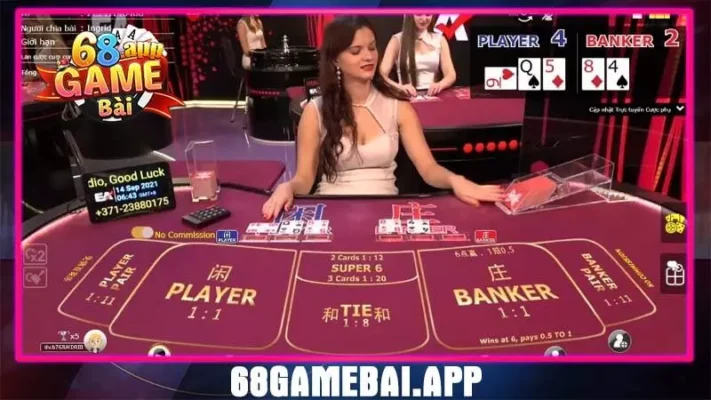 Cách chơi baccarat khá đơn giản tại 68club