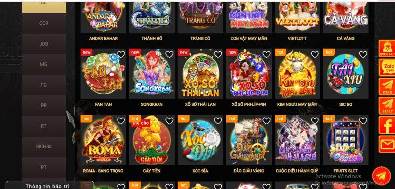 8kbet hiện nay có những thể loại game cá cược nào?