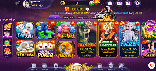 Game quay hũ tại Choáng club