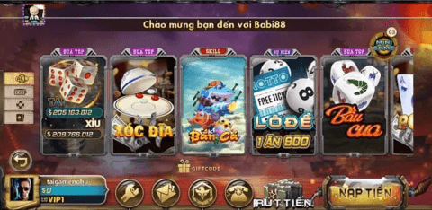 Kho game Babi88 đa dạng và nhiều sự kiện săn code