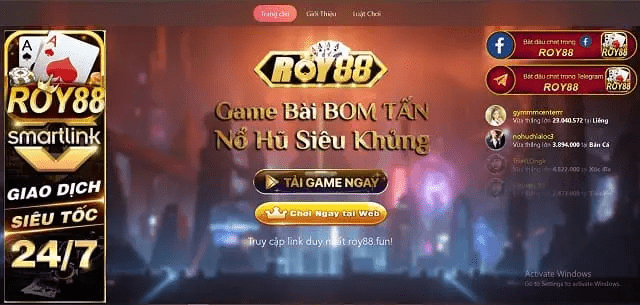 Cập nhật siêu khuyến mãi khi tải game bài đổi thưởng Roy88