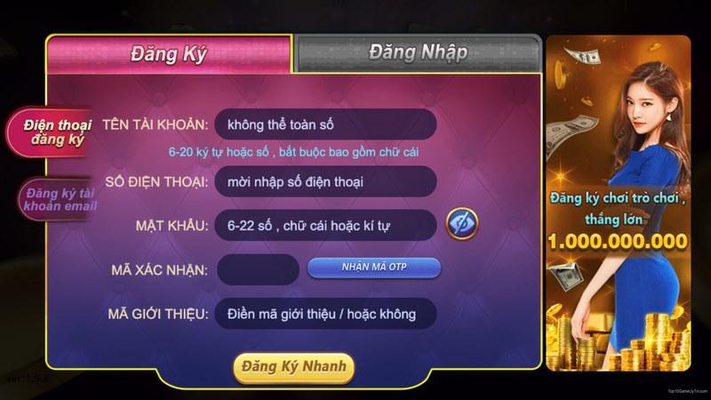 Đăng ký trò chơi, nhận ngay 1 tỷ đồng