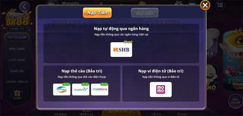 Nạp tiền Baka88