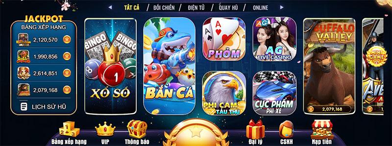 Kho game đa dạng thể loại với tỷ lệ ăn hấp dẫn