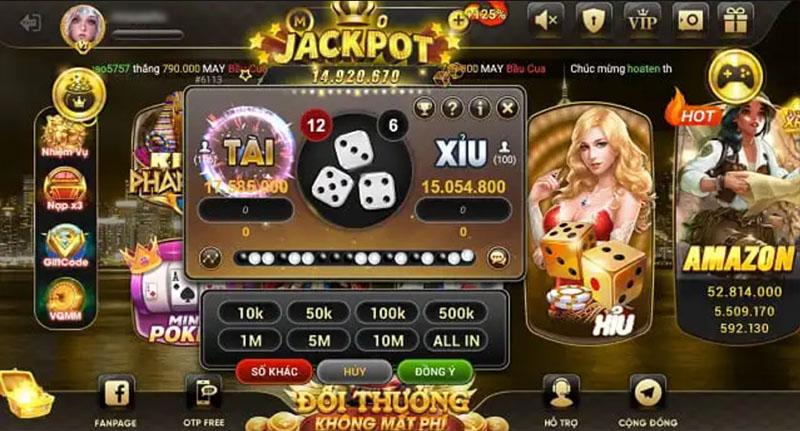 Game Tài xỉu thử thách người chơi