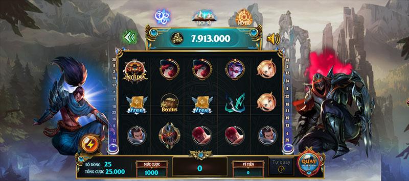 Slot game Liên Minh Huyền Thoại mới lạ