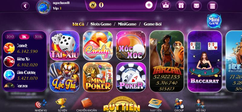 sieuno là cổng nổ hũ đang được lòng anh em game thủ