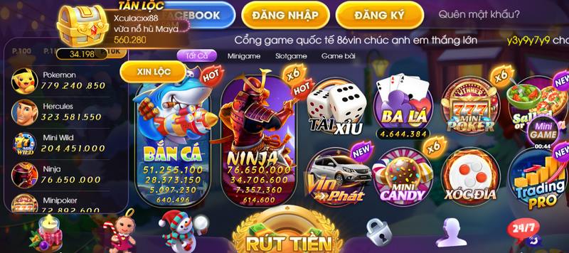 sam86 là cổng game đổi thưởng có số lượng thành viên lớn