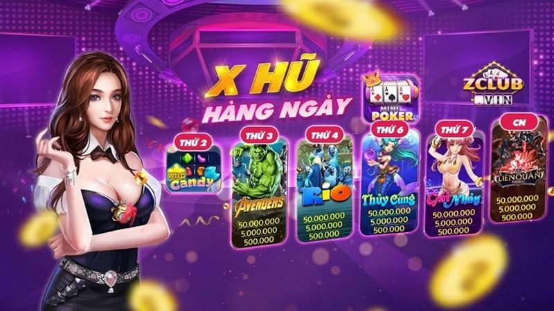 Đa dạng tựa game nổ hũ thưởng lớn chờ người tham gia