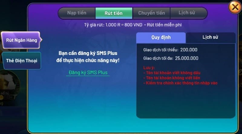 Cách rút thưởng thông qua ngân hàng chính xác và an toàn