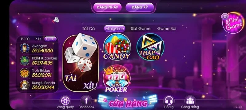 Cửa hàng mini game tại Ken88 cực kỳ hấp dẫn và chất lượng