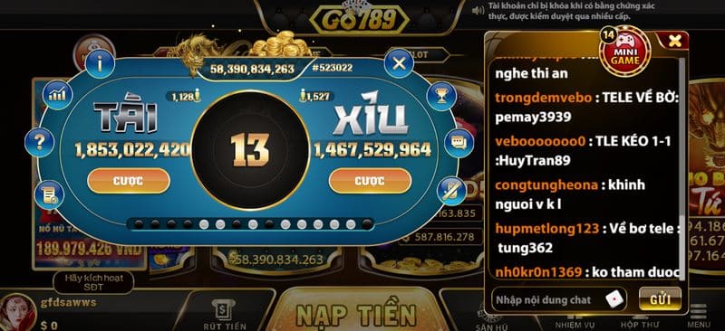 Chia sẻ luật chơi game Tài Xỉu Go789 cụ thể cho anh em