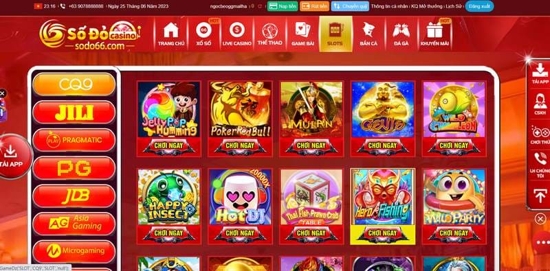 Cổng game hiện đang sở hữu cho mình kho game slots khổng lồ