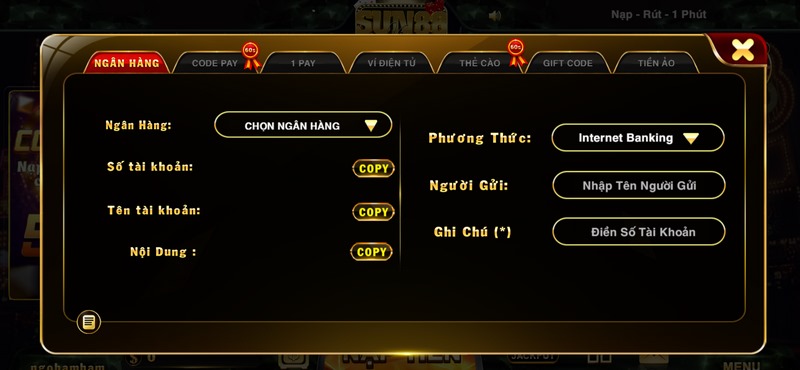 Hướng dẫn cho tân binh cách nạp tiền vào cổng trò chơi chính xác nhất